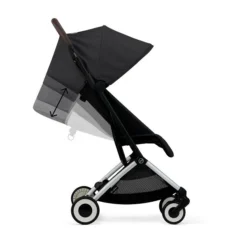 Cybex Orfeo Moon Black | Gestell Silber -Kinder Komfort cyb 23 int excl us y270 orfeo slv moob recline steps
