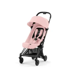 CYBEX Coya Chrome Matt Black Peach Pink -Kinder Komfort cyb 23 int y045 coya pcpi mabl withoutinlay