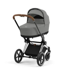 CYBEX PRIAM Kinderwagen Mirage Grey Bundle New Generation Inkl. 7 Zubehörartikel -Kinder Komfort cyb 23 int y225 priam cot chbr migr print medium 1