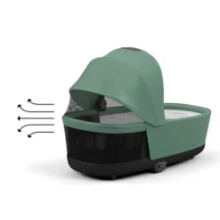 CYBEX PRIAM/e-PRIAM LUX Babywanne Leaf Green New Generation -Kinder Komfort cyb 23 int y225 priam cot legr airventilation print medium
