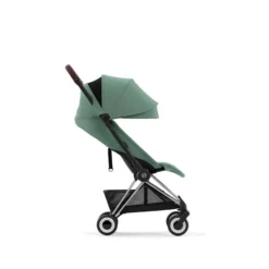 CYBEX Coya Chrome Dark Brown Leaf Green -Kinder Komfort cyb 23 int y270 coya legr chbr canopy