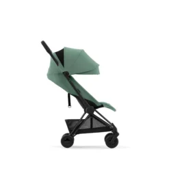 CYBEX Coya Chrome Matt Black Leaf Green -Kinder Komfort cyb 23 int y270 coya legr mabl canopy