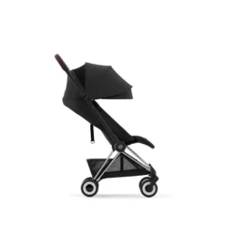CYBEX Coya Chrome Dark Brown Sepia Black -Kinder Komfort cyb 23 int y270 coya sebl chbr canopy