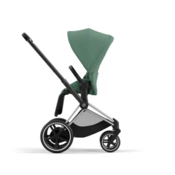 CYBEX E-PRIAM Sportwagen Leaf Green Gestell Wählbar New Generation -Kinder Komfort cyb 23 int y270 e priam chbh legr rwf print medium