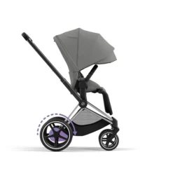 CYBEX E-PRIAM Sportwagen Mirage Grey Gestell Wählbar New Generation -Kinder Komfort cyb 23 int y270 e priam chbh migr canopy sunvisor arrow print medium