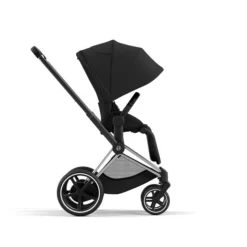 CYBEX E-PRIAM Sportwagen Sepia Black Gestell Wählbar New Generation -Kinder Komfort cyb 23 int y270 e priam chbh sebl canopy print medium