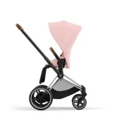 CYBEX E-PRIAM Sportwagen Peach Pink Gestell Wählbar New Generation -Kinder Komfort cyb 23 int y270 e priam chbr pcpi rwf print medium