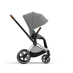 CYBEX PRIAM Kinderwagen Mirage Grey Bundle New Generation Inkl. 7 Zubehörartikel -Kinder Komfort cyb 23 int y270 priam chbr migr canopy print medium