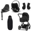CYBEX Balios S LUX Kinderwagen + Cloud T I-Size Bundle Moon Black