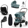 CYBEX Gazelle S Kinderwagen Sky Blue + Cloud T I-Size + Zubehör Bundle