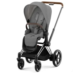 CYBEX E-PRIAM Sportwagen Manhattan Grey Plus Gestell Wählbar New Generation -Kinder Komfort cybex e priam sportwagen manhattan grey