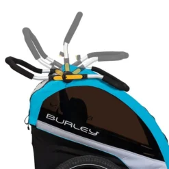 Burley D´Lite X Fahrradanhänger Aqua 2-Sitzer Mit Buggy-Funktion -Kinder Komfort dlite x handlebar webex