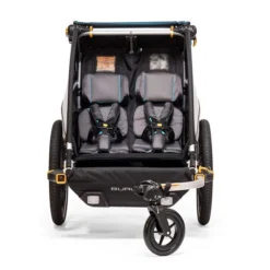 Burley D´Lite X Fahrradanhänger Aqua 2-Sitzer Mit Buggy-Funktion -Kinder Komfort dlite x interior webex