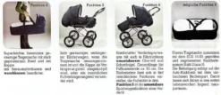HESBA Concepto Kinderwagen Außen 286 Innen 200 Räder Schwarz 30 Cm -Kinder Komfort funktionen 800 2