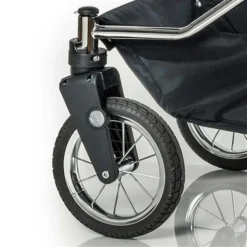 HESBA Condor Coupe Kinderwagen Außen 594 Innen 700 Schwenkbare Vorderrädern Schwarz, Ledergriff Hellbraun -Kinder Komfort gestelltyp sw sl 2 25 schwenkbaren vorderraeder 7