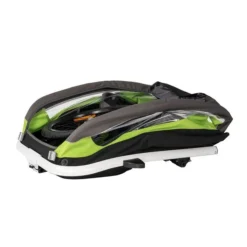 Hamax Traveller Fahrradanhänger Grün/Grau Inkl. Deichsel & Buggyrad -Kinder Komfort ham40050 folded 1