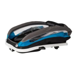 Hamax Traveller Fahrradanhänger Blau/Grau Inkl. Deichsel & Buggyrad -Kinder Komfort ham40051 folded 1