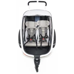 Hamax Outback Fahrradanhänger Navy Blau Inkl. Deichsel & Buggyrad -Kinder Komfort hamax outback feature comfort seats and solid frame 1