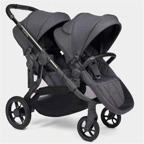 ICandy Orange Double Combo Dark Slate Marl Phantom Geschwisterkinderwagen | Inkl. Praktischem Zubehör – Bild 6