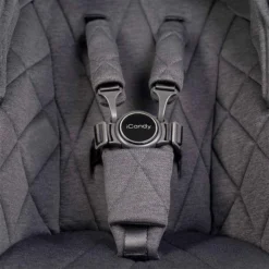 ICandy Orange Double Combo Dark Slate Marl Phantom Geschwisterkinderwagen | Inkl. Praktischem Zubehör -Kinder Komfort icandy orange harness close up 4
