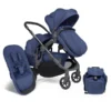 ICandy Orange Double Combo Royal Blue Marl Geschwisterkinderwagen | Inkl. Praktischem Zubehör