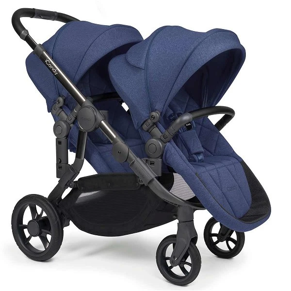 ICandy Orange Double Combo Royal Blue Marl Geschwisterkinderwagen | Inkl. Praktischem Zubehör – Bild 6