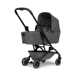 Joolz Aer+ Wanne Amazing Anthracite -Kinder Komfort joolz aer cot front side view left amazing antracite