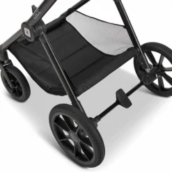 Moon Clicc Kombi-Kinderwagen Black Melange Zubehör Bundle -Kinder Komfort k24 clicc 63980800 korb blackmelange 800 1