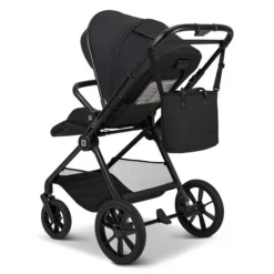 Moon Clicc Kombi-Kinderwagen Black Melange Zubehör Bundle -Kinder Komfort k24 clicc 63980800 sportsitztasche blackmelange 800 6 backleft 1