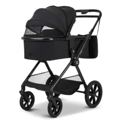 Moon Clicc Kombi-Kinderwagen Black Melange Zubehör Bundle -Kinder Komfort k24 clicc 63980800 wanne blackmelange 800 8 frontleft 02 1