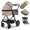 Moon Clicc Kombi-Kinderwagen Mud Melange Zubehör Bundle