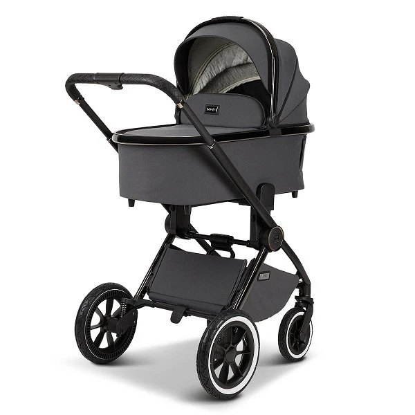 Moon Gio Plus Kombi-Kinderwagen Anthrazit/black Chrome 2 Moon Gio Plus Kombi-Kinderwagen Anthrazit/black Chrome – Bild 2