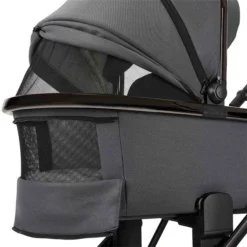 Moon Piú Kombi-Kinderwagen Anthrazit/black Chrome Zubehör Bundle -Kinder Komfort k24 piu 64960630 wannenfensteroffen anthrazit 644 1