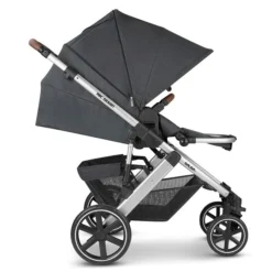 ABC Design Salsa 4 Kinderwagen Bundle Storm Mit Cybex Aton 5 Und Adapter -Kinder Komfort kinderwagen stroller salsa 4 storm 08 liegeposition 08