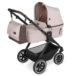 ABC Design Samba 2in1 Kinderwagen Bundle Berry Pure Mit Autositz, Wickeltasche, Fußsack Und Adapter -Kinder Komfort kinderwagen stroller samba berry 20 wickeltasche 20