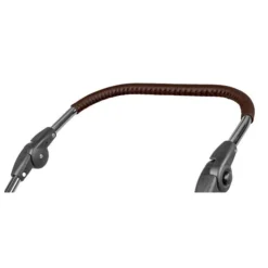 HESBA Condor Coupe Kinderwagen Außen 281 Innen 185 Teilleder - Räder Weiß 25 Cm, Griff Dunkelbrau -Kinder Komfort ledergriff dunkelbraun 9588 gr 2