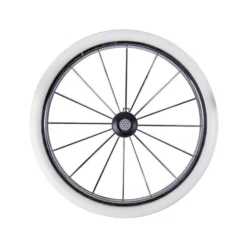 HESBA Condor Coupe Kinderwagen Außen 261 Innen 180 Teilleder - Räder Weiß 30 Cm, Griff Weiß -Kinder Komfort metallspeichenrad eva 300 gr 3