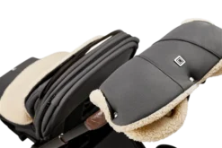 Moon Premium Handmuff Anthrazit Mit Wärmendem Kunstfelleinsatz -Kinder Komfort moon k23 handmuff anthra 0609