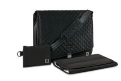 Moon Premium Wickeltasche Black Mit Wickelauflage, Geldtasche & Befestigungssystem