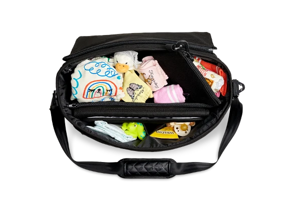 Moon Premium Wickeltasche Black Mit Wickelauflage, Geldtasche & Befestigungssystem 5 Moon Premium Wickeltasche Black Mit Wickelauflage, Geldtasche & Befestigungssystem – Bild 5