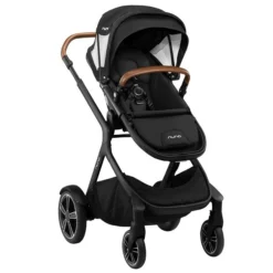 Nuna DEMI Grow Kinderwagen Caviar Inkl. Fußsack, Regenverdeck, Adapter, Einkaufskorb -Kinder Komfort nuna demigrow caviar angle apc gl