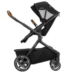 Nuna DEMI Grow Kinderwagen Caviar Inkl. Fußsack, Regenverdeck, Adapter, Einkaufskorb -Kinder Komfort nuna demigrow caviar profile fp single apc gl