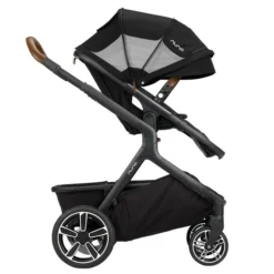 Nuna DEMI Grow Kinderwagen Caviar Inkl. Fußsack, Regenverdeck, Adapter, Einkaufskorb -Kinder Komfort nuna demigrow caviar profile fw single apc gl