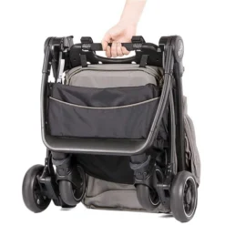 Joie Pact Buggy Gray Flannel Inkl. Regenverdeck -Kinder Komfort pact grayflanell folded handle