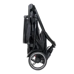 Phil&teds Dot Buggy Inklusive Sitzauflage Apple 9 Phil&teds Dot Buggy Inklusive Sitzauflage Apple -Kinder Komfort phil teds dot buggy charcoal folded side view 8