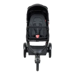 Phil&teds Sport Buggy Inklusive Sitzauflage Black -Kinder Komfort phil teds sport buggy in black colour front view 1