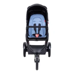Phil&teds Sport Buggy Inklusive Sitzauflage Sky -Kinder Komfort phil teds sport buggy in sky blue colour front view 1