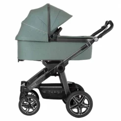 Hartan Rock It GTR Kinderwagen Bunny Dots (900) Mit Handbremse -Kinder Komfort rock it 1200 178 900 falttasche ansicht seite mit ausgeklappter sonnenblende