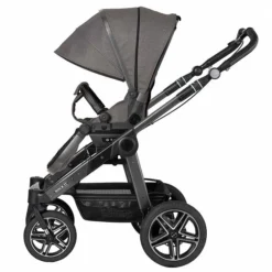 Hartan Rock It GTR Kinderwagen Stardust (902) Mit Handbremse -Kinder Komfort rock it 1200 178 902 gtr spowa ansicht seite mit ausgeklappter sonnenblende