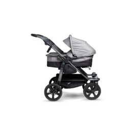Tfk Trio Kombi Kinderwagen Grau Drillingswagen Mit Luftkammerreifen -Kinder Komfort rs1122 t t1 ke 315 3 scr gr